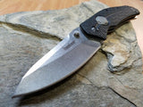 Kershaw Thistle Stone Washed Blade Button Lock Folding Knife - 3812