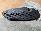 8.5" Mtech Spring assisted Folding Stonewash Pocket Knife Tactical  - 904SW