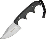 CRKT Folts Minimalist Fixed Bowie Blade Green Micarta Handle Knife w/ Sheath 2387
