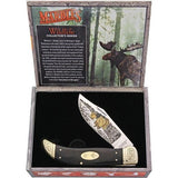 Marbles Turkey Clasp Wildlife Collectors Series Bone Tracks Folding Knife 369