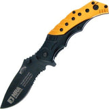 Frost Cutlery NRA 2nd Amendment Tactical Linerlock Black Stainless Folding Knife NRA412Y