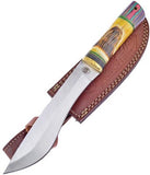 Frost Chipaway Moon Dancer Pakkawood & Bone 12.25" Stainless Fixed Knife CW664