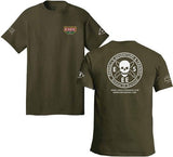 ESEE Logo Front & Back Training Green Medium Men's Short Sleeve T-Shirt TSGRMED