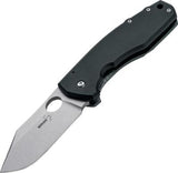 Boker Plus Vox F3 II Framelock Stonewash S35VN Black G10 & Titanium Folding Knife - P01BO342