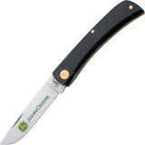 Case Cutlery John Deere Logo Sodbuster Jr Black Handle Folding Pocket Knife 1826