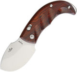 Lion Steel Skinner Button Lock Santos Wood Stainless Folding Pocket Knife 8901ST