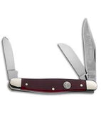 Boker Stockman Red Smooth Bone Tree Brand Folding Pocket Knife - 117474SS