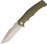 WE KNIFE Co THRAEX Green G10 Handle Folding Knife D2 SW Blade Linerlock 709B