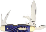 Marbles Knives Blue Jigged Bone Scout Folding Pocket Knife Multi Tool 427