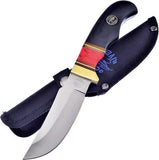 Frost Fixed Blade Hunter Black Pakkawood & Red Stone Ocoee River Knife FOC157RB
