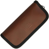 WE KNIFE Co Folding Knives Brown Zipper Knife Sheath Leather Pouch A04