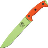 ESEE 16.5" Junglas Green Fixed Blade Orange Handle Knife with Sheath JUNGLASVG