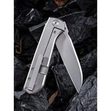 We Knife Co Wasabi Sheepsfoot Bohler M390 Gray Titanium Folding Knife 813A