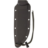 ESEE Model 6 Part Serrated Tactical Fixed Blade Black Handle Knife + Sheath 6STG