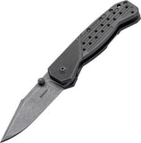 Boker Plus Scoundrel Framelock VG-10 Milled Design Gray Titanium Folding Knife - P01BO760