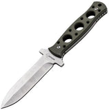 Boker Plus Steel Ranger Stainless Fixed Blade Green G10 Handle Knife P02BO289