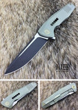 WE KNIFE Green Black Titanium Folding Pocket Knife S35VN -  603G