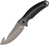 Kershaw 9.5" Large Titanium Coated Guthook Clam Packed Fixed Blade Knife 1896GHx