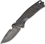 DPx Gear HEST Urban Titanium Mr. DP Black Folding Pocket Knife DPXHSF034