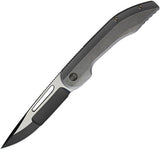 WE KNIFE Co Slipstream Gray Black Stonewash Folding Blade Titanium Knife 714B
