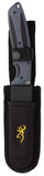 Browning Speed Load 7.5" Fixed Blade Knife with 6 Replaceable Blades Skinner & Case 0114