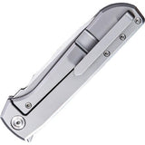 We Knife Co Wasabi Sheepsfoot Bohler M390 Gray Titanium Folding Knife 813A