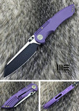 WE KNIFE Purple Wharncliffe Framelock Folding Pocket Knife Bohler M390 EDC 620A