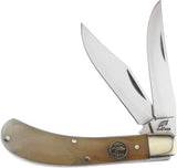 Frost Saddlehorn Ox Horn Ocoee River Stainless Folding Blades Knife OC528OXH