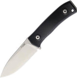 Lion Steel M4 Black G10 Handle M390 Stainless Fixed Blade Knife w/ Sheath M4G10