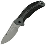Kershaw Lockback Folding Blade Lonerock Hunting Series Black Handle Knife 1898