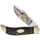 Marbles Turkey Clasp Wildlife Collectors Series Bone Tracks Folding Knife 369