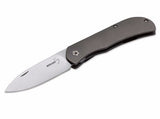 Boker Plus Exskelibur II Framelock S35VN Gray Titanium Folding Knife - P01BO134