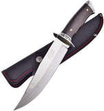 Frost Cutlery 12" Fixed Blade Walnut Wood Handle Bowie Knife with Sheath SHP016SS