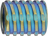 WE KNIFE Co. Titanium Blue Anodized Finish Construction Lanyard Bead A02C