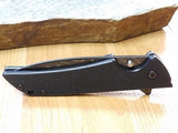 Kershaw Black G-10 Skyline Straight Blade Damascus Folding Pocket Knife - 1760dam