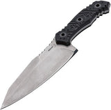 Boker Plus 10.5" M2 Black G-10 Handle Santoku Style Fixed Blade Knife P02BO056