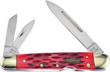 Frost Lockback Whittler Red Bone Steel Warrior Stainless Folding Knife SW116DRWJ
