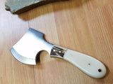 Marbles Smooth Bone Handle Hatchet with leather case - ax 826