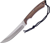 Frost Cutlery Walnut Wood Handle Stainless Fixed Skinner Knife 18311WW