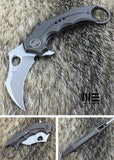 WE KNIFE 8" BLUE Karambit Hawkbill Flipper Folding Pocket Knife - 708B