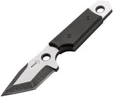 Boker Plus 5" Tantodashi Black 2-Tone Tanto Style Fixed Blade Neck Knife P02BO003