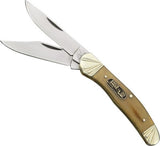 Frost Copperhead Ox Horn Handle Stainless Folding Ocoee River Knife OC556OXH