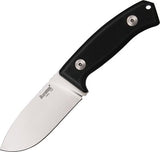 Lion Steel Hunter Black G10 Handle D2 Tool Steel Fixed Knife w/ Belt Sheath M2G10