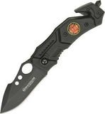 Boker Magnum Fire & Rescue Linerlock Folding Pocket Knife - M01RY409
