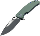 WE KNIFE CO Rectifier Green G10/Titanium & Stainless Black Folding Knife 803A