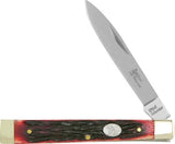 Frost Doctors Red Walnut Jig Bone Steel Warrior Stainless Folding Knife SW119RWJ