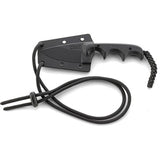 CRKT Minimalist Fixed Drop Pt Blade Black G10 Handle Knife + GRN Sheath 2384K