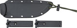 ESEE Model 6 Black Micarta Handle Part Serrated Fixed Blade Knife + Sheath 6SB