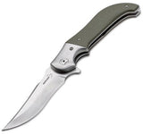 Boker Plus Uolcos Linerlock 2-Tone Folding Blade Green G10 Handle Knife P01BO009