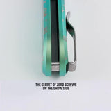 Vosteed Corgi-V Evergreen Christmas Frost Titanium Folding Knife A3716